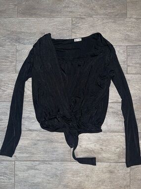 Black Long-Sleeve Bodysuit by Free People